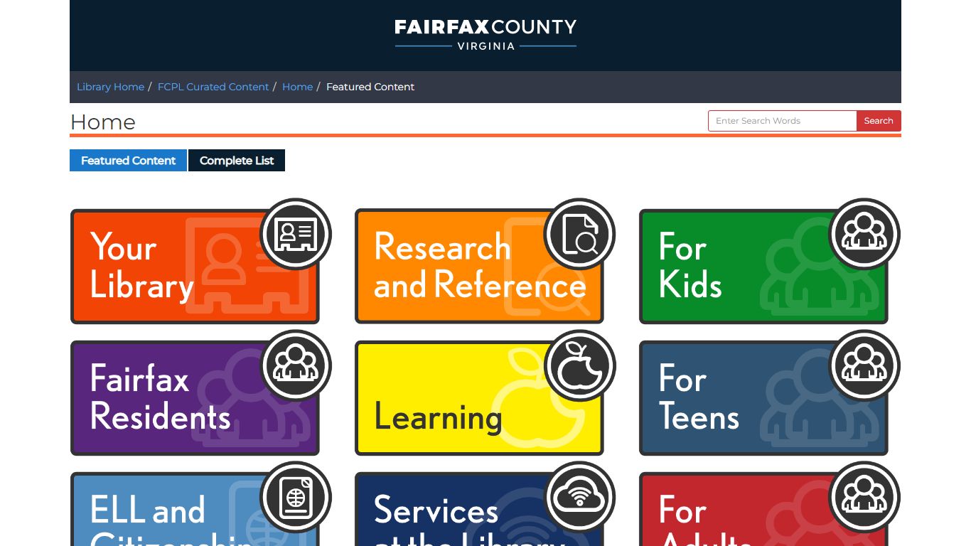 Account Login - My Library Account - FCPL Curated Content at Fairfax ...